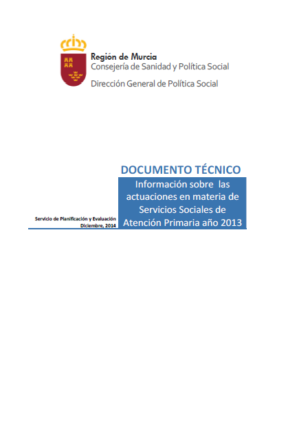 Atención Primaria de Servicios Sociales año 2013
